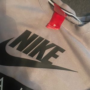 Nike Air  grey/black side zipper sweatshirt women’s size small Like New